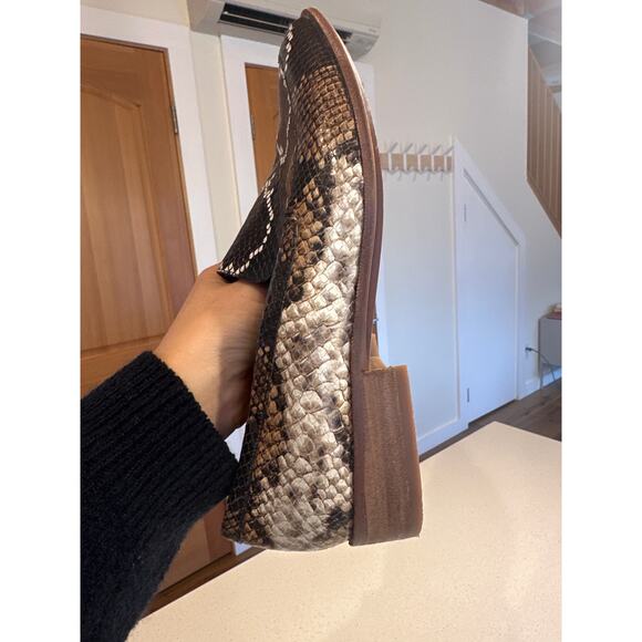 Madewell Women's 9.5 The Frances Loafer on Snake Embossed Leather Retails $158 - Picture 11 of 11